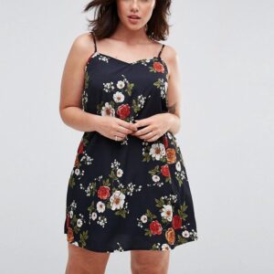 Floral Charm – Black Summer Dress